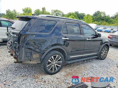 Trzecie zdjęcie samochodu z tyłu: 2017 FORD EXPLORER PLATINUM VIN:1FM5K8HTXHGC46100 - miniatura