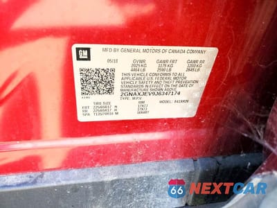 Zdjęcie 14 z 14 samochodu: 2018 CHEVROLET EQUINOX LT VIN:2GNAXJEV9J6347174 - miniatura