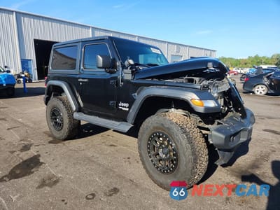 Czwarte zdjęcie samochodu z boku: 2018 JEEP WRANGLER SPORT VIN:1C4GJXAG5JW189405 - miniatura