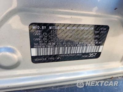 Zdjęcie 14 z 14 samochodu: 2022 MITSUBISHI OUTLANDER SPORT SE VIN:JA4APVAU5NU013920 - miniatura