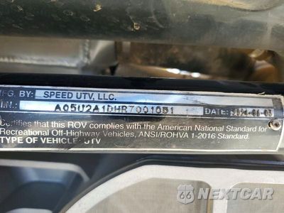 Zdjęcie 10 z 10 samochodu: 2024 SPEED UTILITY VEHICLE VIN:A05U2A1DHR7001051 - miniatura