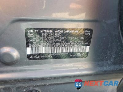 Zdjęcie 13 z 13 samochodu: 2024 MITSUBISHI OUTLANDER SPORT S/SE VIN:JA4ARUAU0RU023457 - miniatura
