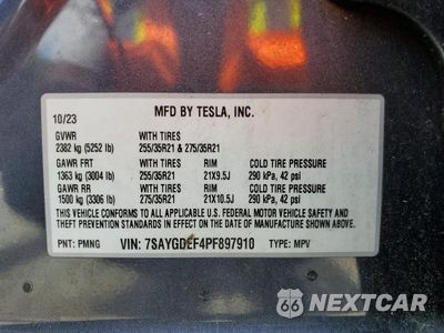 Zdjęcie 13 z 13 samochodu: 2023 TESLA MODEL Y VIN:7SAYGDEF4PF897910 - miniatura
