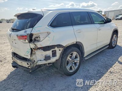Trzecie zdjęcie samochodu z tyłu: 2016 TOYOTA HIGHLANDER LIMITED PLATINUM VIN:5TDYKRFH1GS179459 - miniatura
