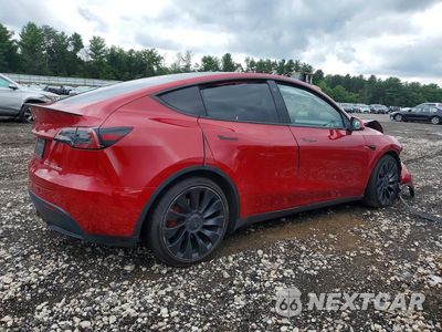 Trzecie zdjęcie samochodu z tyłu: 2022 TESLA MODEL Y VIN:7SAYGDEF8NF382387 - miniatura