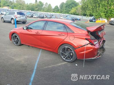 Drugie zdjęcie samochodu z przodu: 2021 HYUNDAI ELANTRA N LINE VIN:KMHLR4AF0MU153372 - miniatura