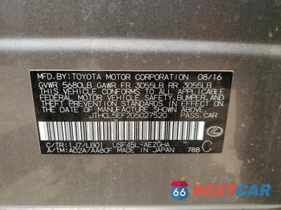 Zdjęcie 13 z 13 samochodu: 2016 LEXUS LS 460 VIN:JTHCL5EF2G5027520 - miniatura