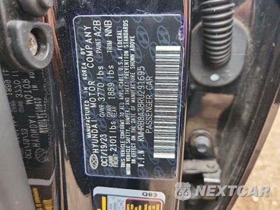 Zdjęcie 12 z 12 samochodu: 2024 HYUNDAI VENUE SE VIN:KMHRB8A38RU291695 - miniatura