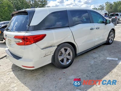 Trzecie zdjęcie samochodu z tyłu: 2020 HONDA ODYSSEY EXL VIN:5FNRL6H7XLB037985 - miniatura
