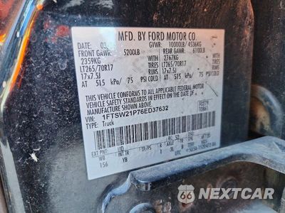 Zdjęcie 12 z 12 samochodu: 2006 FORD F250 SUPER DUTY VIN:1FTSW21P76ED37632 - miniatura