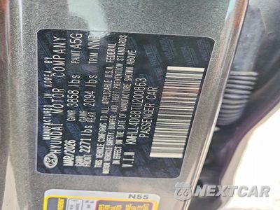 Zdjęcie 12 z 12 samochodu: 2026 HYUNDAI ELANTRA SE VIN:KMHLL4DG8TU200863 - miniatura