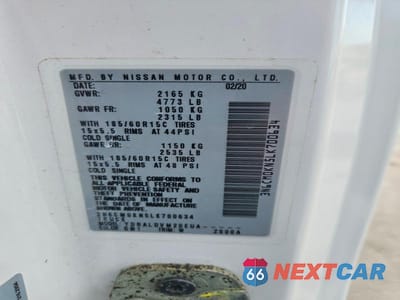 Zdjęcie 13 z 13 samochodu: 2020 NISSAN NV200 S VIN:3N6CM0KN5LK700634 - miniatura