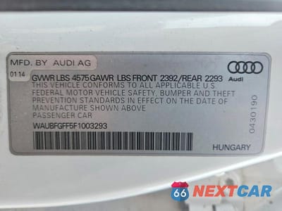 Zdjęcie 12 z 12 samochodu: 2015 AUDI A3 PREMIUM VIN:WAUBFGFF5F1003293 - miniatura