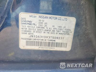 Zdjęcie 12 z 12 samochodu: 2003 NISSAN MAXIMA GXE VIN:JN1DA31DX3T509231 - miniatura