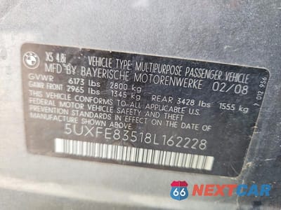 Zdjęcie 13 z 13 samochodu: 2008 BMW X5 4.8I VIN:5UXFE83518L162228 - miniatura