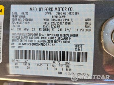 Zdjęcie 14 z 14 samochodu: 2022 FORD BRONCO SPORT BIG BEND VIN:3FMCR9B6XNRD38078 - miniatura