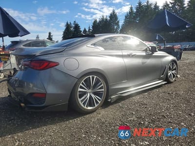 Trzecie zdjęcie samochodu z tyłu: 2017 INFINITI Q60 3.0T PREMIUM VIN:JN1EV7EL2HM554053 - miniatura
