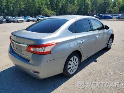 Trzecie zdjęcie samochodu z tyłu: 2014 NISSAN SENTRA S VIN:3N1AB7AP4EY253731 - miniatura