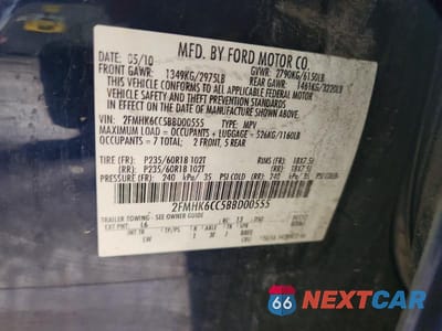 Zdjęcie 13 z 13 samochodu: 2011 FORD FLEX SEL VIN:2FMHK6CC5BBD00555 - miniatura