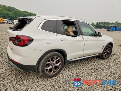 Trzecie zdjęcie samochodu z tyłu: 2022 BMW X3 XDRIVE30I VIN:5UX53DP05N9L86703 - miniatura