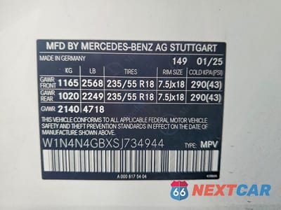 Zdjęcie 13 z 13 samochodu: 2025 MERCEDES-BENZ GLA 250 VIN:W1N4N4GBXSJ734944 - miniatura