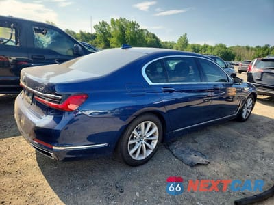 Trzecie zdjęcie samochodu z tyłu: 2022 BMW 740 XI VIN:WBA7T4C0XNCK11394 - miniatura