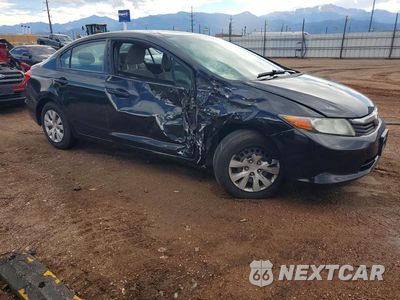 Czwarte zdjęcie samochodu z boku: 2012 HONDA CIVIC LX VIN:2HGFB2F58CH558425 - miniatura