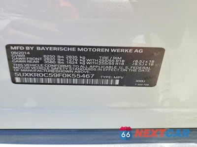 Zdjęcie 13 z 13 samochodu: 2015 BMW X5 XDRIVE35I VIN:5UXKR0C59F0K55467 - miniatura