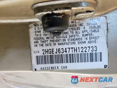 Zdjęcie 13 z 13 samochodu: 1996 HONDA CIVIC DX VIN:2HGEJ6347TH122733 - miniatura