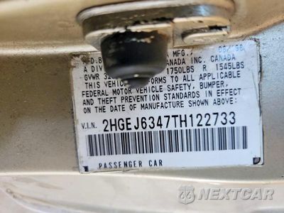 Zdjęcie 13 z 13 samochodu: 1996 HONDA CIVIC DX VIN:2HGEJ6347TH122733 - miniatura