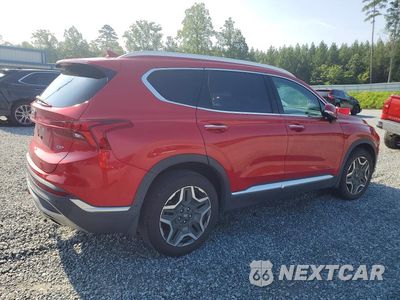 Trzecie zdjęcie samochodu z tyłu: 2022 HYUNDAI SANTA FE LIMITED VIN:5NMS44AL0NH397715 - miniatura