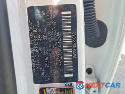 Zdjęcie 12 z 12 samochodu: 2026 KIA K5 GT LINE VIN:KNAG64J70T5412455 - miniatura