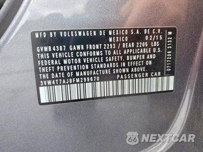 Zdjęcie 12 z 12 samochodu: 2015 VOLKSWAGEN JETTA GLI VIN:3VW4T7AJ8FM299670 - miniatura