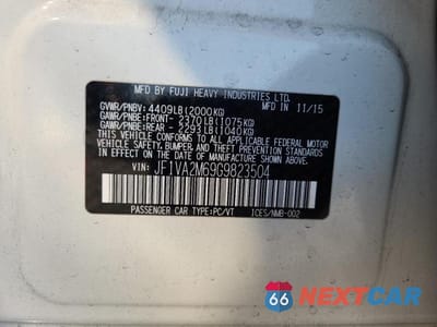 Zdjęcie 12 z 12 samochodu: 2016 SUBARU WRX STI VIN:JF1VA2M69G9823504 - miniatura