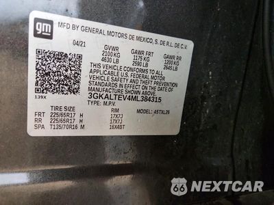 Zdjęcie 13 z 13 samochodu: 2021 GMC TERRAIN SLE VIN:3GKALTEV4ML384315 - miniatura