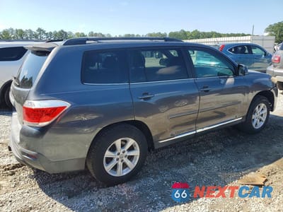 Trzecie zdjęcie samochodu z tyłu: 2012 TOYOTA HIGHLANDER SE VIN:5TDZK3EH3CS077531 - miniatura