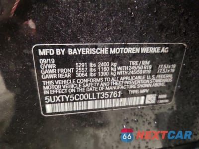 Zdjęcie 13 z 13 samochodu: 2020 BMW X3 XDRIVE30I VIN:5UXTY5C00LLT35761 - miniatura