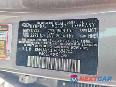 Zdjęcie 12 z 12 samochodu: 2023 HYUNDAI ELANTRA LIMITED VIN:KMHLM4AG1PU584704 - miniatura