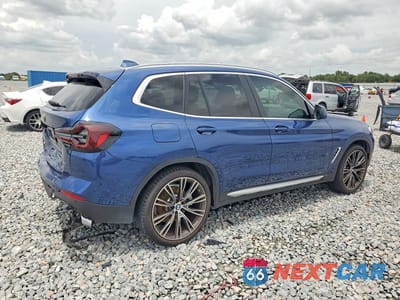 Trzecie zdjęcie samochodu z tyłu: 2023 BMW X3 SDRIVE30I VIN:5UX43DP05P9R48064 - miniatura