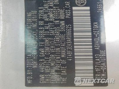 Zdjęcie 12 z 12 samochodu: 2010 TOYOTA CAMRY XLE VIN:4T4BF3EK8AR086625 - miniatura