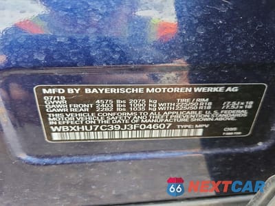Zdjęcie 13 z 13 samochodu: 2018 BMW X1 SDRIVE28I VIN:WBXHU7C39J3F04607 - miniatura