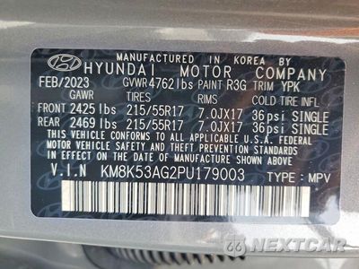 Zdjęcie 14 z 14 samochodu: 2023 HYUNDAI KONA LIMITED VIN:KM8K53AG2PU179003 - miniatura
