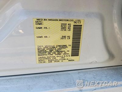 Zdjęcie 12 z 12 samochodu: 2013 NISSAN ALTIMA 2.5 SV VIN:1N4AL3AP2DC902555 - miniatura