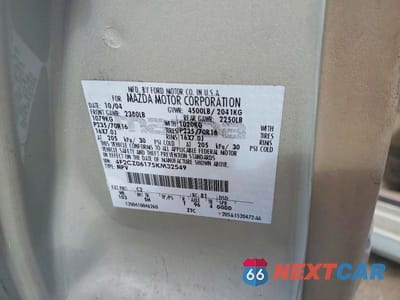 Zdjęcie 13 z 13 samochodu: 2005 MAZDA TRIBUTE S VIN:4F2CZ06175KM32549 - miniatura