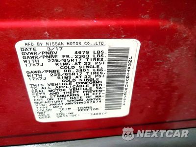 Zdjęcie 12 z 12 samochodu: 2017 NISSAN ROGUE S VIN:JN8AT2MV2HW267974 - miniatura