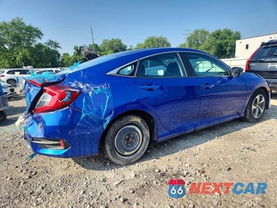 Trzecie zdjęcie samochodu z tyłu: 2020 HONDA CIVIC LX VIN:2HGFC2F65LH537280 - miniatura