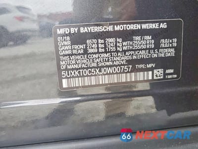Zdjęcie 13 z 13 samochodu: 2018 BMW X5 XDR40E VIN:5UXKT0C5XJ0W00757 - miniatura