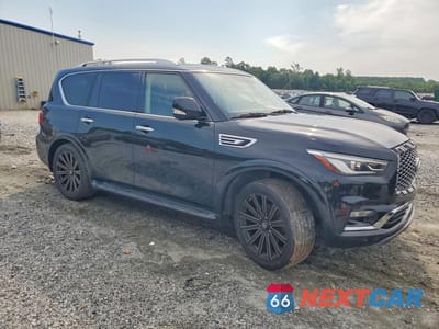 Czwarte zdjęcie samochodu z boku: 2021 INFINITI QX80 LUXE VIN:JN8AZ2AF9M9716958 - miniatura