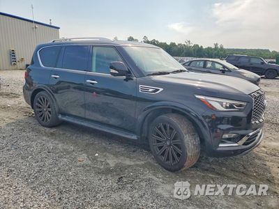 Czwarte zdjęcie samochodu z boku: 2021 INFINITI QX80 LUXE VIN:JN8AZ2AF9M9716958 - miniatura