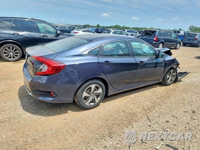 Trzecie zdjęcie samochodu z tyłu: 2019 HONDA CIVIC LX VIN:2HGFC2F61KH553619 - miniatura